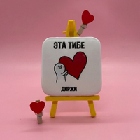 Пряник имбирный с сердечком к 14 февраля